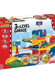 Игровой набор Wader Play Tracks Garage Гараж 3 этажа, от 1 года (53030)