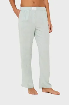 Женские мятные льняные брюки JUSTINE Ментоловый XL Etam 6540683