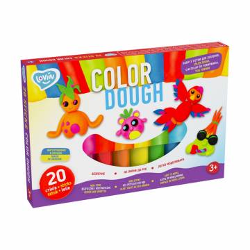 Набор для лепки с тестом Lovin Color Dough 20 стиков, от 3 лет, 3*21*14 см (41204) Набор для лепки с тестом Lovin Color Dough 20 стиков, от 3 лет, 3*21*14 см (41204)