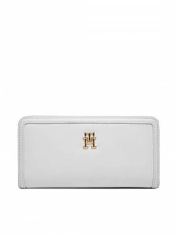 Tommy Hilfiger Великий жіночий гаманець Th Monotype Large Slim Wallet AW0AW16210 Білий Tommy Hilfiger Великий жіночий гаманець Th Monotype Large Slim Wallet AW0AW16210 Білий