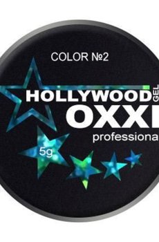 Уценка! Глитерный гель для маникюра Oxxi Professional Hollywood 2 Бирюзово-салатовый голографический микс, 5 г