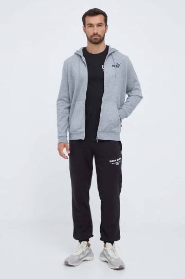 Хлопковая футболка Puma цвет чёрный с принтом Хлопковая футболка Puma цвет чёрный с принтом