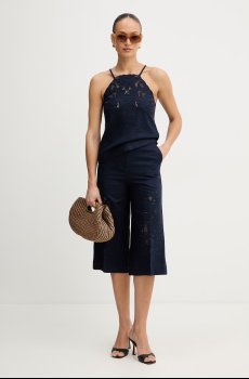 Штаны с добавлением льна Twinset