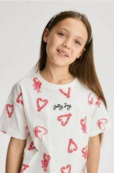 Reserved - Різдвяна футболка з принтом - різнобарвний - 488FT-MLC