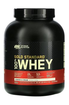 Протеин Optimum Nutrition 100% Whey Gold Standard Печенье и крем, в порошке, 2.11 кг