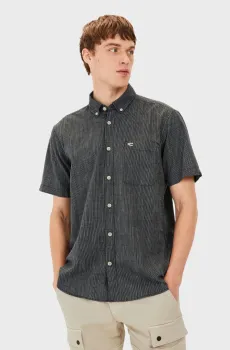 Мужская темно-синяя рубашка в полоску Синий M Camel Active 409262-5S62-48