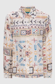 Белая блуза ARLES из шелка