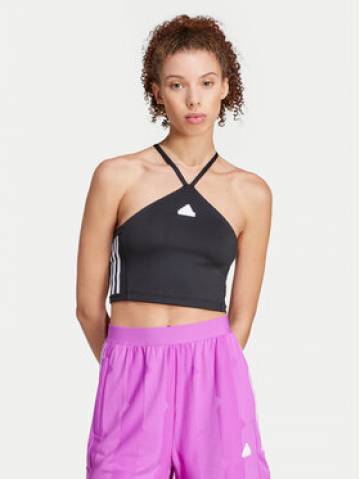 adidas Топ Tiro Cut 3-Stripes Summer IX3503 Чорний Slim Fit adidas Топ Tiro Cut 3-Stripes Summer IX3503 Чорний Slim Fit