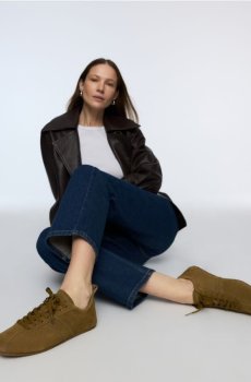 Reserved - Замшеві кеди - коричневувато-зелений - 812HV-78X