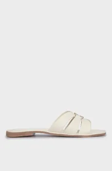 Женские белые кожаные слайдеры Nikki Белый 36 Mexx MICY1608441W-01