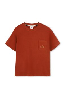 Детская хлопковая футболка BOSS
