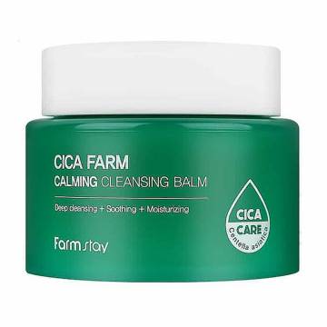 Очищающий бальзам для умывания FarmStay Cica Farm Calming Cleansing Balm, 95 мл Очищающий бальзам для умывания FarmStay Cica Farm Calming Cleansing Balm, 95 мл