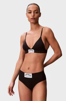 Женский черный бюстгальтер LIGHTLY Черный XS Calvin Klein LV00QF8886