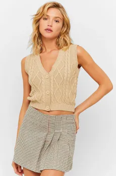 Женский бежевый жилет Бежевый M Tally Weijl SCACOZOE