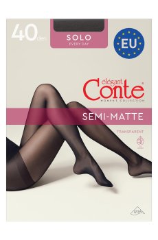 Колготки женские Conte elegant Solo с шортиками 40 DEN, Nero, размер 2