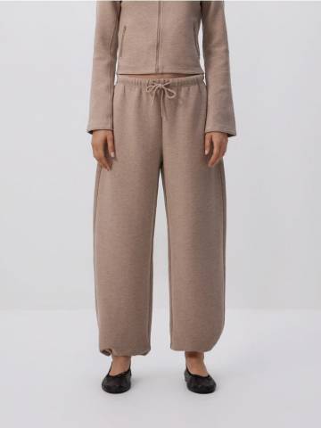 Reserved - Штани з додаванням віскози - кавовий - 644GA-84X