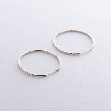 Серьги - кольца в желтом золоте с08697 Серьги - кольца в желтом золоте с08697