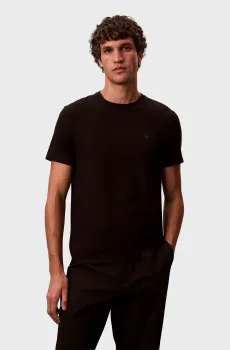 Мужская черная футболка SS SLIM STRETCH Черный XXL Calvin Klein LV04LC240G
