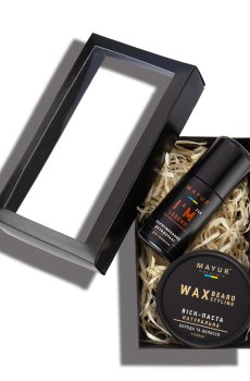 Мужской подарочный набор Mayur Man (воск-паста для стайлинга бороды и волос, 50 мл + дезодорант Im a legend, 50 мл)