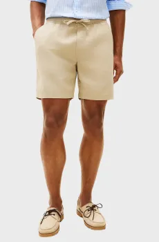 Мужские бежевые льняные шорты SORONA Бежевый 33 Tommy Hilfiger MW0MW44353