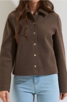 Куртка-сорочка - сіро-фіолетовий