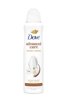 Антиперспирант-спрей Dove Кокос и цветы жасмина 72H, 150 мл