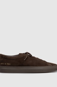 Коричневые замшевые кеды Achilles