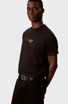 Мужская черная футболка SS 16S RLXD FIT CKJ GRAPHIC Черный XXL Calvin Klein Jeans LV04RC851G
