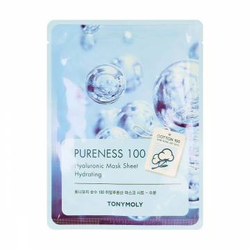 Тканевая маска для лица Tony Moly Pureness 100 Hyoluronic Mask Sheet с гиалуроновой кислотой, 21 мл Тканевая маска для лица Tony Moly Pureness 100 Hyoluronic Mask Sheet с гиалуроновой кислотой, 21 мл