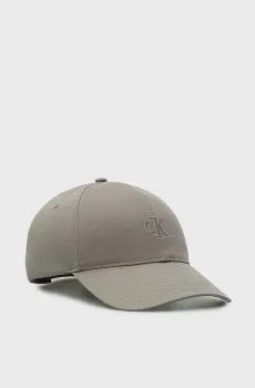 Мужская серая кепка MONOGRAM Серый ONESIZE Calvin Klein LV04G5002G