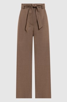Коричневые брюки SALPA из шерсти