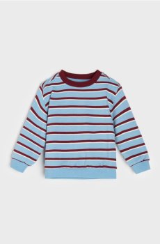 Бавовняний світшот у смужку - різнобарвний