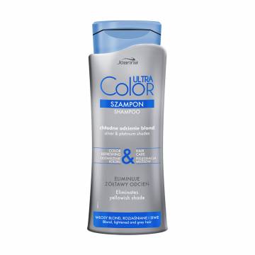 Шампунь для нейтрализации желтизны волос Joanna Ultra Color Shampoo для осветленных и седых волос, 400 мл Шампунь для нейтрализации желтизны волос Joanna Ultra Color Shampoo для осветленных и седых волос, 400 мл