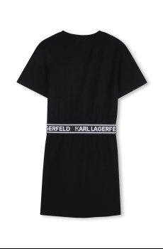 Хлопковое детское платье Karl Lagerfeld