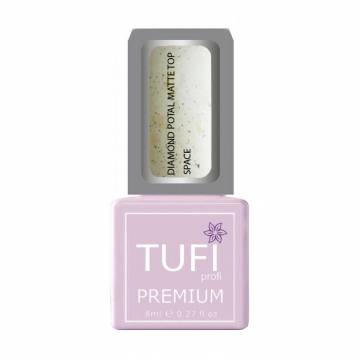 Матовый топ для гель-лака Tufi profi Premium Diamond Potal Matte Top с поталью и шиммером, Космос, 8 мл Матовый топ для гель-лака Tufi profi Premium Diamond Potal Matte Top с поталью и шиммером, Космос, 8 мл