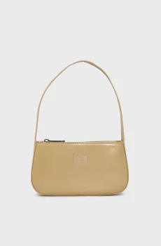 Женская бежевая сумка TJW ESS MUST SHOULDER BAG BOX PU Бежевый ONESIZE Tommy Jeans AW0AW16967