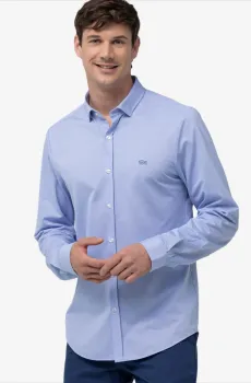 Мужская голубая рубашка Голубой 45 Lacoste CH017979M