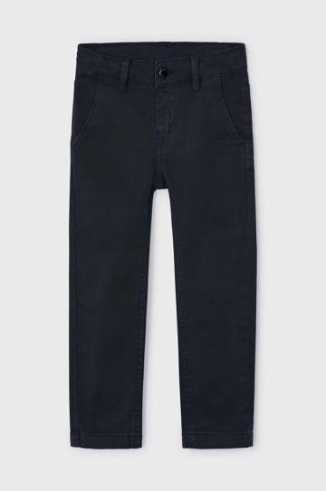 Детские хлопковые брюки Mayoral relaxed fit однотонные 4541 Детские хлопковые брюки Mayoral relaxed fit однотонные 4541