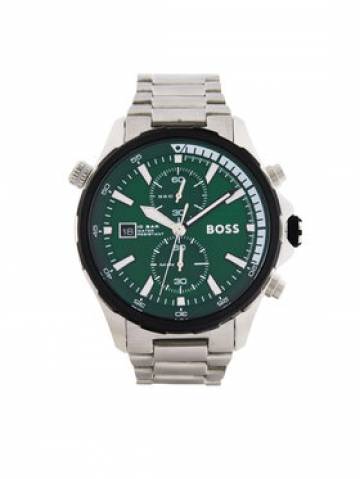 BOSS Годинник Globetrotter 1513930 Срібний BOSS Годинник Globetrotter 1513930 Срібний