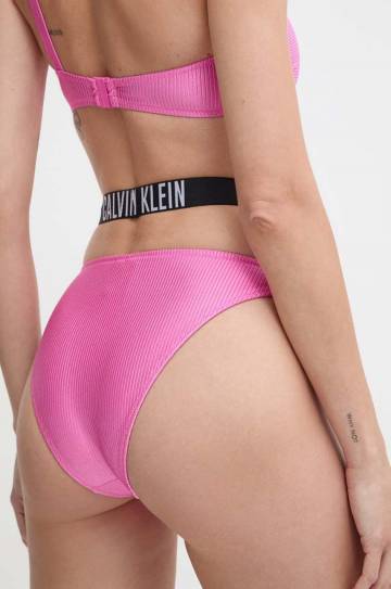 Купальные трусы Calvin Klein цвет розовый слегка упрочнённая чашечка KW0KW02391 Купальные трусы Calvin Klein цвет розовый слегка упрочнённая чашечка KW0KW02391