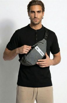 Сумка на пасок - сірий