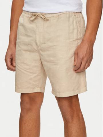 Pepe Jeans Шорти з тканини Relaxed Linen Smart Shorts PM801093 Бежевий Regular Fit Pepe Jeans Шорти з тканини Relaxed Linen Smart Shorts PM801093 Бежевий Regular Fit