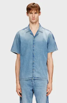 Мужская голубая джинсовая рубашка D-NABIL-S9 Голубой M Diesel A21733 0CECC