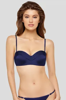 Женский темно-синий лиф от купальника Синий 36D MARC&ANDRE L2018-Y-962