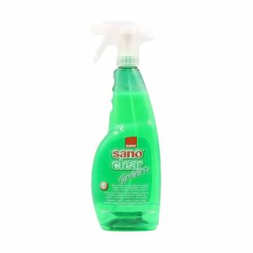 Средство для мытья стекол и окон SANO Clear Green, 1 л
