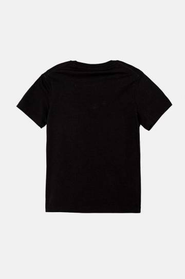 Детская хлопковая футболка Calvin Klein Jeans цвет чёрный с принтом IU0IU00676 Детская хлопковая футболка Calvin Klein Jeans цвет чёрный с принтом IU0IU00676