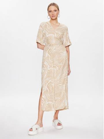 Calvin Klein Повсякденна сукня Wave Print K20K205222 Бежевий Regular Fit Calvin Klein Повсякденна сукня Wave Print K20K205222 Бежевий Regular Fit