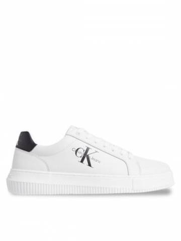 Calvin Klein Jeans Снікерcи Chunky Cupsole Monologo YM0YM00681 Білий Calvin Klein Jeans Снікерcи Chunky Cupsole Monologo YM0YM00681 Білий