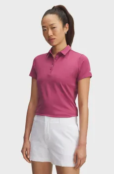 Женское розовое поло UA Playoff SS Polo Розовый L Under Armour 1383612-659