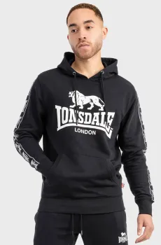 Мужское черное худи Черный XXL Lonsdale 117553
